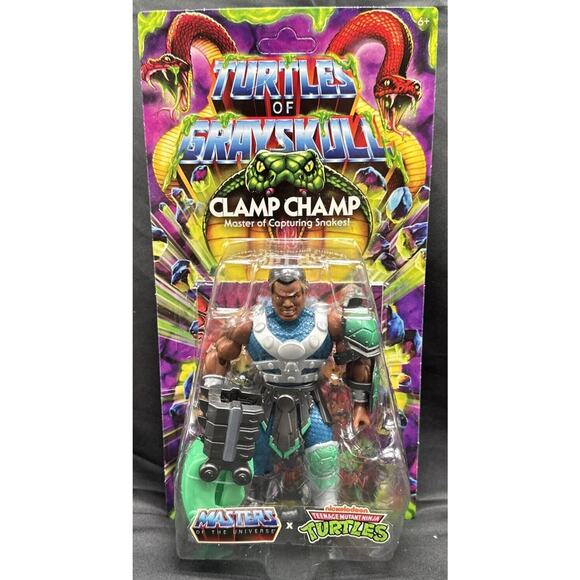 MOTU Origins Turtles of Grayskull Clamp Champ Action Figure Unpunched New - Picture 1 of 8